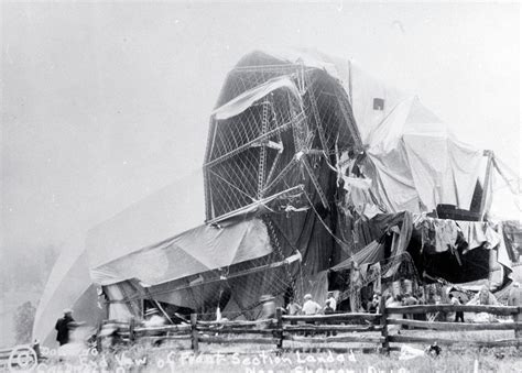 Crash Of Uss Shenandoah Zr 1 3 September 1925 Wreckage Of The