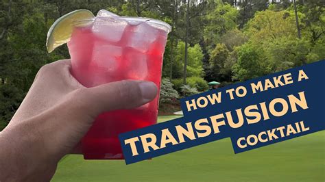 How To Make A Transfusion Golf S Greatest Drink YouTube