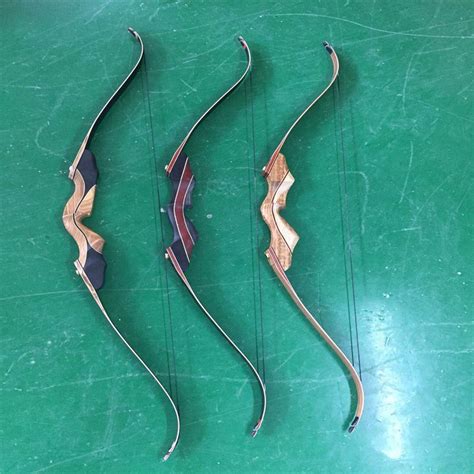 15-50lbs traditional recurve bow fiberglass wooden bow archery hunting ...