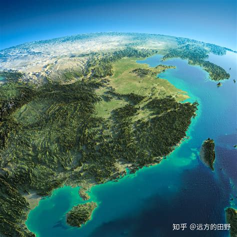 3D立体中国地势图10M高清大图 知乎