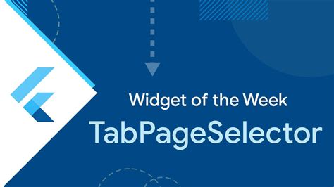 TabPageSelector Flutter Widget Of The Week YouTube