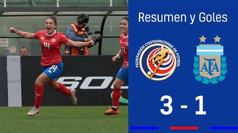 Resumen Argentina Costa Rica Torneo Internacional En Brasil