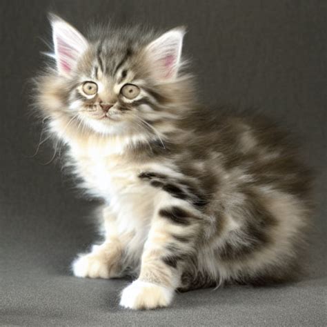 Prompthunt A Cream Colored Maine Coon Kitten In The Style Of