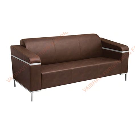 Brown Leather Office Sofa At 9999 00 INR In Ahmedabad Vaibhavi