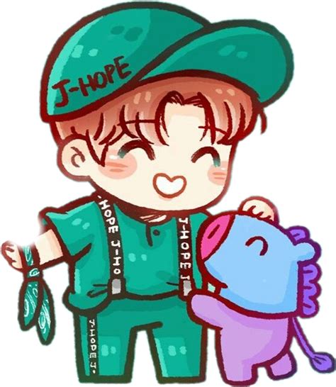 Kpop Kpopart Art Bts Btsart Chibi Jhope Jhope Chibi Clipart Full Size