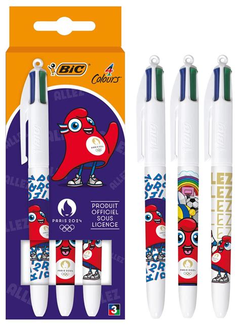 Coffret De Stylos Bille Bic Couleurs Jeux Olympiques Mod Le