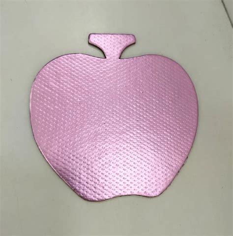 Pink Cardboard Apple Shape Cake Base Board Size 22x18 Cm Lxw At Rs