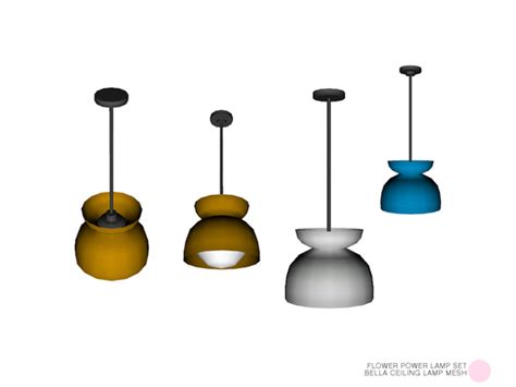 The Sims Resource Classic Ceiling Lamp Set