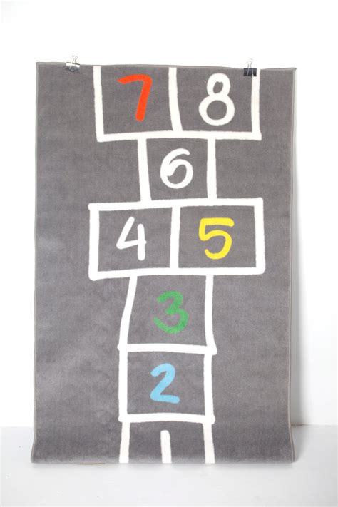 Kids Hopscotch Rug 100cm X 160cm Proppeduprentals