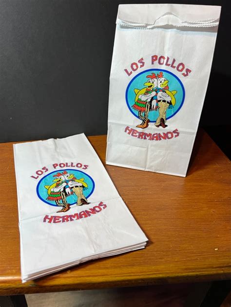 Breaking Bad Los Pollos Hermanos Bags Pack Of 12 Bags Etsy