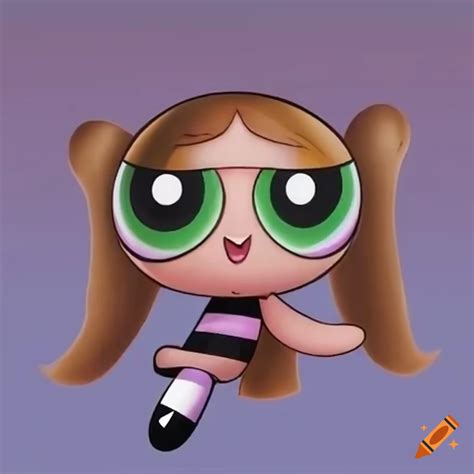 Powerpuff Girl Character With Brown Hair