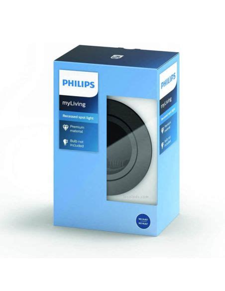 Aro Empotrable Gu Gris Donegal Philips Leonleds