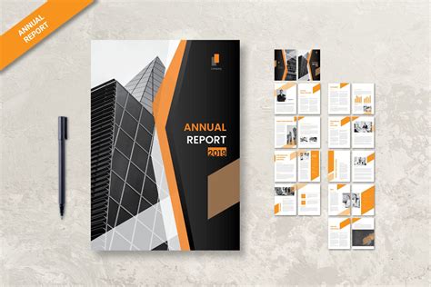 Creative And Modern Annual Report Template Designs Entheosweb