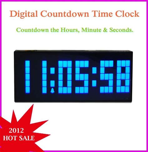 Large Digital Countdown Timer Clock | Digital countdown timer, Timer ...