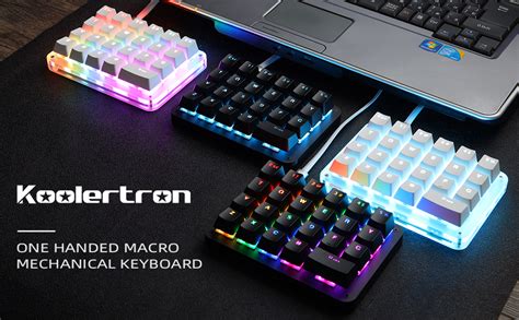 Koolertron Einhand Mini Tastatur Mechanische Gaming Tastatur Mit