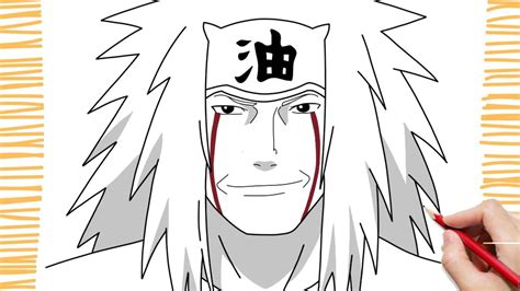 COMO DESENHAR O JIRAIYA PASSO A PASSO YouTube