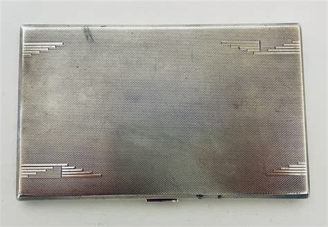 Art Deco Silver Cigarette Case