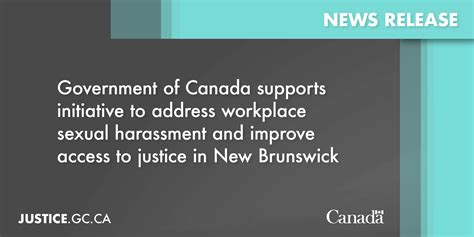 Government Of Canada Supports Initiative To Address Workplace Sexual