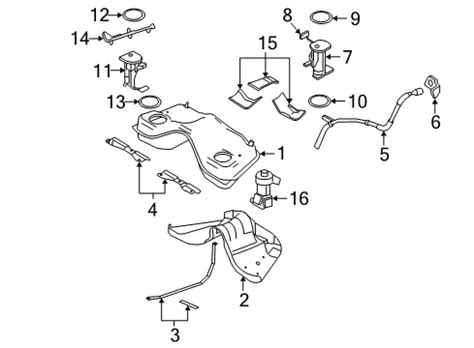 OEM Ford 5R3Z 9H307 AC Fuel Pump Assembly