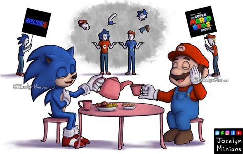 Sonic And Mario (Movie) Fans by JocelynMinions on DeviantArt