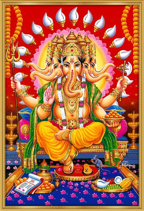 Panchmukhi Ganesha Five Head Ganesh Wordzz