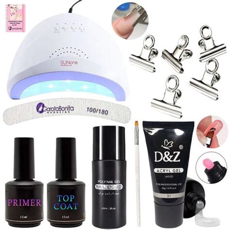 Kit Polygel D Z Molde F Unhas Gel Cabine Sun One Poligel Garota