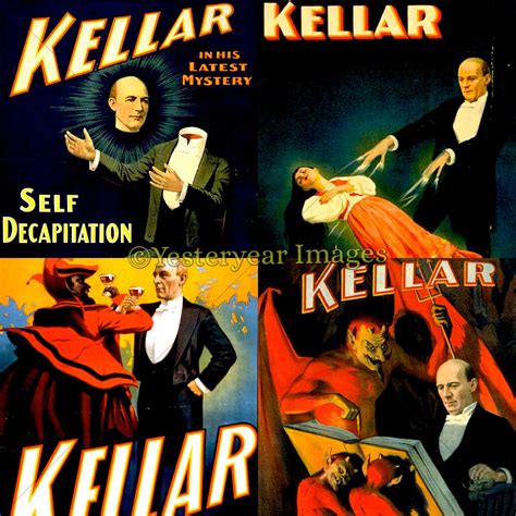 Vintage Harry Kellar Magic Show Posters Printable Digital