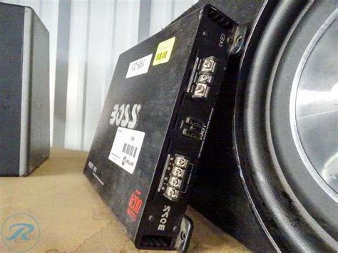 Pioneer Ib Flat Shallow Subwoofer With Enclosure And Boss R6002 Riot