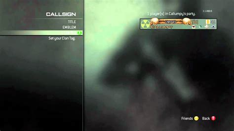 MW3 How To Get Controller Buttons In Your Clan Tag YouTube