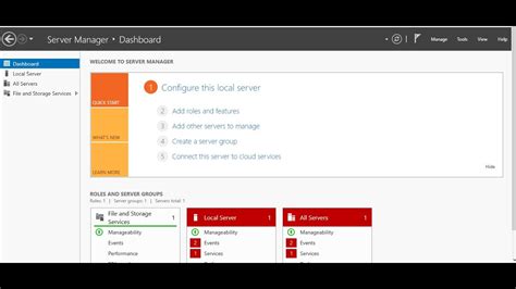 Lesson Windows Server Server Manager Youtube