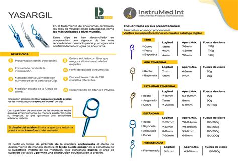 Clips De Aneurisma Yasargil Instrumedint