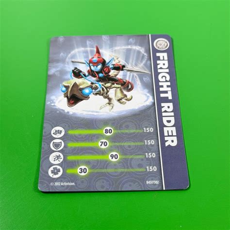 Skylanders Giants Card Fright Rider Character Card Skylanders