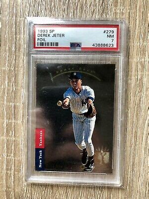 Derek Jeter Upper Deck Sp Foil Rookie Card Rc Yankees Hof Psa