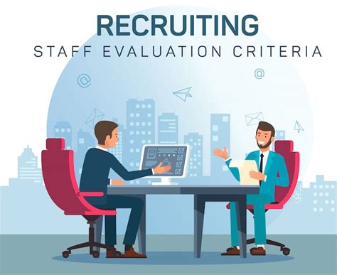 Premium Vector Recruiting Staff Evaluation Criteria Communication