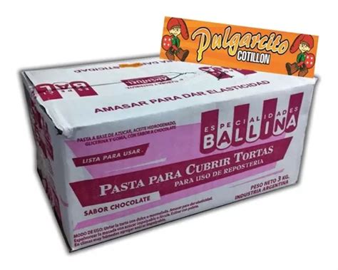 Caja X Kg Pasta Ballina Para Cubrir Sabor Choco