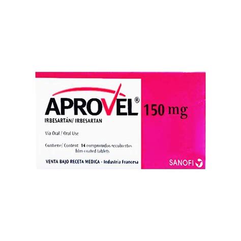 Aprovel 150mg 14 Tableta Distribuidor De Sanofi Etico