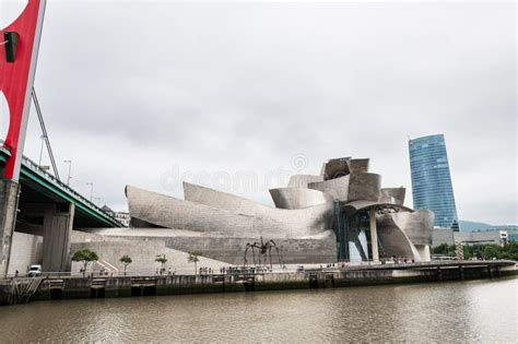 Cityscape Of Bilbao By The River Nervion Editorial Photography Image