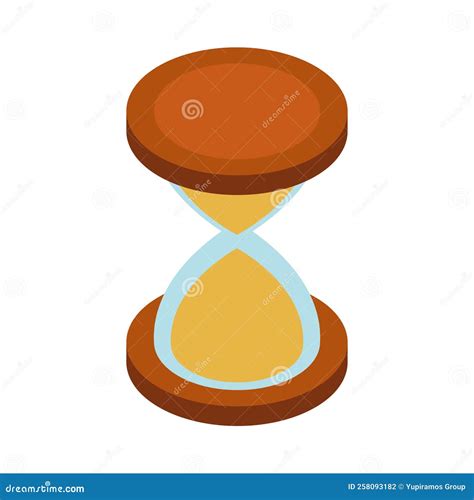 Isometric Hourglass Timer Stock Vector Illustration Of Management