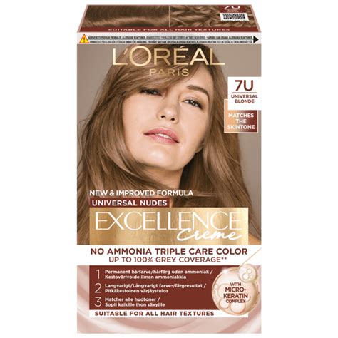 Köp L Oréal Paris Excellence Universal Nudes Permanent Hårfärg U Universal Blonde på MEDS se