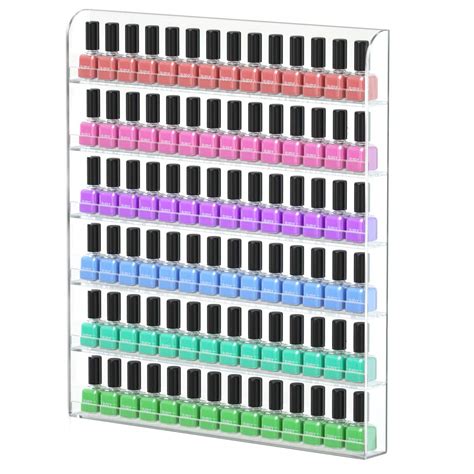 Amazon NIUBEE Nail Polish Wall Mounted Organizer Bundle Clear