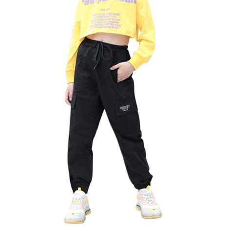 Gyratedream Cargo Pants For Girls Pink Cargo Jogger Pants Casual Girls