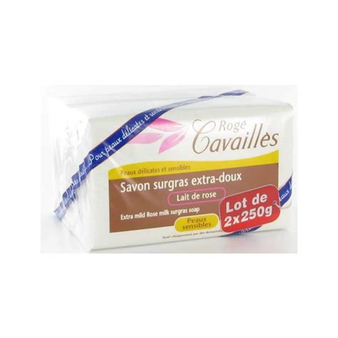 Rogé Cavaillès Savon Extra Doux Lait de Rose 2X250g