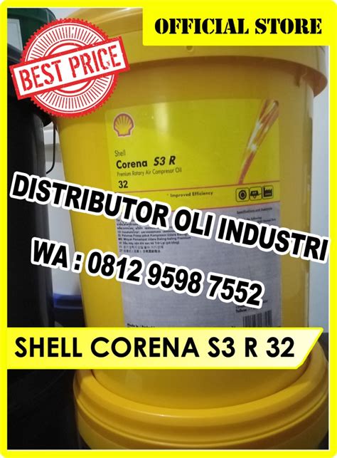 Jual SHELL CORENA S3 R 32 ISO VG 32 OLI KOMPRESSOR SCREW Kota