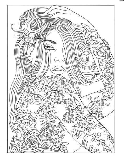 92 Best Images About Body Art Tattoo Coloring Pages For Adults On Pinterest