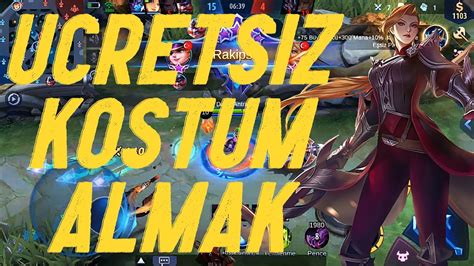 BEDAVA KOSTÜM ve İSİM DEĞİŞTİRME KARTI ALMAK Mobile Legends YouTube