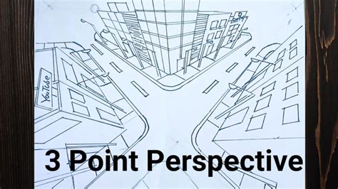 Three Point Perspective Birds Eye View Eyes Drawings Sketches