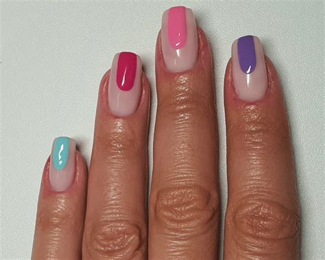 Colourful Lozenge Nails Step By Step Warpaintmag