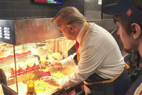 Trump Attempts To Troll Harris By Serving French Fries At A