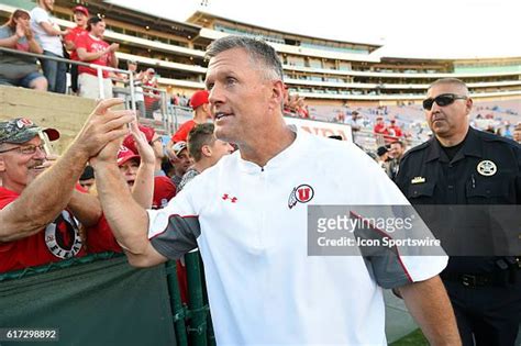 University Of Utah Head Coach Kyle Whittingham Photos And Premium High