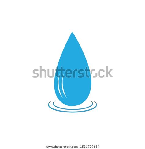 Water Drop Loggo Template Ilustration Stock Vector Royalty Free
